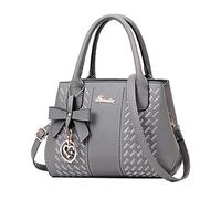 Sac à main classique en toile extra large pour mère d'Amérique et d'Europe, gris, Taille unique