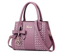 Sac à main classique européen et américain pour maman d'âge moyen sacs à bandoulière hommes, lilas, Taille unique