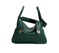 Sac à main classique rétro en cuir de vachette - Sac de médecin polyvalent et élégant