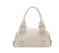 Sac à main clouté pour femmes et filles en cuir synthétique tendance Y2k - Grande capacité - Sac à main rétro avec poignée sur le dessus pour voyage, travail et usage quotidien, blanc, 290x140x100mm