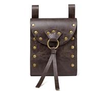 Sac à main cube en cuir synthétique - Petit portefeuille Renaissances - Sac banane médiéval - Cosplay - Portefeuille pour homme et femme, Fbg319cf