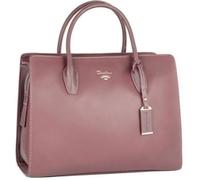 David Jones - Grand Sac à Main Femme - Cabas Fourre-Tout Cuir PU - Sac Multi Poche Plusieurs Compartiments Porté Epaule Bandoulière - Sac Ville Travail Elégant Classique Mode Chic - Rose