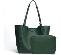Sac à main - David Jones - Cabas Porté Epaule Femme - Cuir Synthétique Souple - Grand Compartiment - Vert