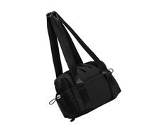 Sac à main de fitness avec grande capacité Sac cosmétique Sports de plein air Salle de sport Séparation humide et sèche Épaule Durable Sports de plein air Trading Sac à main, Couleur : noir, Taille