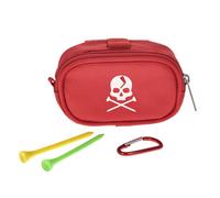 Sac À Main De Golf Avec 2 Porte-T-Shirt, Pochette De Rangement Portable Avec Tête De Mort, Sac À Main De Golf, Fermeture Éclair, Mousqueton, Pack De Taille, Fournitures De Sport