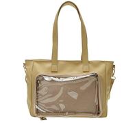 Sac à main de grande capacité pour femme - Sac à bandoulière transparent décontracté sur le thème de l'anime - Pour l'école et les voyages, kaki, One Size