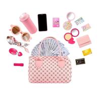 Sac à main de jeu pour - Kit de maquillage interactif de 20 cm, ensemble d'accessoires de beauté, sac à main de jeu de rôle | Activité de dressage créative jouet anniversaire vacances idée cad