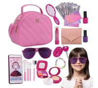 Sac à Main de Jeu pour Tout-Petits, Sac à Main pour Jouets avec Accessoires - Faire Semblant de Jouer 27X Kit de Jouets,Ensemble de Jeu de Simulation | Comprend Un Portefeuille, des téléphones,