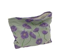 Sac à main de maquillage de grande capacité avec imprimé floral pour les amateurs de beauté, a