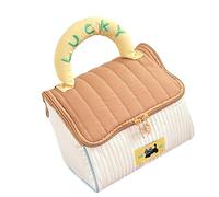 Sac à main de maquillage spacieux et unique pour femme à la recherche d'un mélange de fonctionnalités et de styles dans leur trousse de maquillage, marron, Beauté de masse