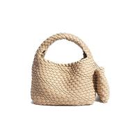 Sac à main de mode pour femmes tissé sac fourre-tout seau sac composite tricot chaîne sac femme bandoulière sac shopping sacs à main, kaki
