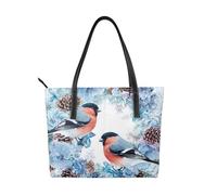 Sac à main de Noël en cuir végétalien avec poignée sur le dessus, grand sac à bandoulière pour femme, sac fourre-tout pour le travail, les voyages
