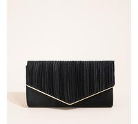 Sac À Main De Soirée Élégant Plissé Étincelant En Métal, Sac À Dîner À Enveloppe Texturée De Couleur Unie, Parfait Pour Les Fêtes, Mariages Et Banquets, Sac De Soirée Idéal Pour Une Fille, Une Femme, 