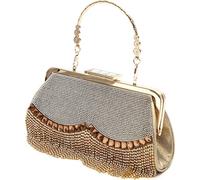 Sac à main de soirée pour femme avec embrayage de luxe bling strass gland pour la fête de mariage Prom