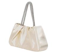 Sac à main de soirée pour femme - Pochette de soirée - Style français - Nuages plissés pour mariage - Style français, beige, One Size
