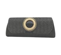 Sac à main de soirée, sac à main d'été, sac à bandoulière tissé, sac à main en paille pour femme, sac à main de soirée, Noir , One Size