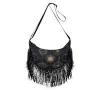 Sac à main de voyage astrologie noir et doré pour femme, sac à bandoulière réglable pour femme, sac à bandoulière tendance avec (prop2)