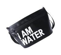 Sac à main de voyage avec fermeture éclair imperméable pour ski, sac de natation en PVC portable pour rafting, kayak, rivière, trekking, pochette de natation portable en PVC, Couleur : noir., Taille