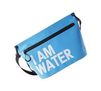 Sac à main de voyage avec fermeture éclair imperméable pour ski, ski, natation, rafting, kayak, rivière, trekking, sac étanche, bleu clair, Taille unique