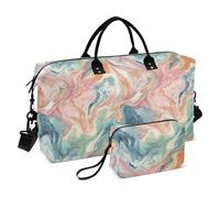 Sac à main de voyage coloré artistique fluide sac à main voyage Weekender Gear Bag Sport Training Bag avec trousse de toilette pour yoga pliable