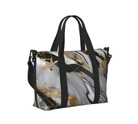 Sac à main de voyage de luxe à motif marbré pour femme et homme avec bandoulière pour w nd, escapade, gym, vacances