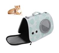 Sac à Main de Voyage en Maille Respirante pour Animal Domestique, Grand Espace pour Gros Chat de 16,5 LB, Sac de Transport en Cuir PU pour Chat, Rangement Pliable, Peut être
