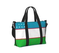 Sac à main de voyage imprimé drapeau de la République d'Ouzbékistan pour femmes hommes bandoulière fourre-tout pour week-end escapade gym vacances