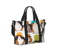 Sac à main de voyage léger et pliable avec illustration de cochon d'Inde, pour les voyages quotidiens, la salle de sport, les vacances