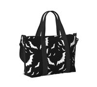 Sac à main de voyage léger et pliable avec imprimé chauves-souris volantes d'Halloween pour les w nds, la salle de sport, les vacances