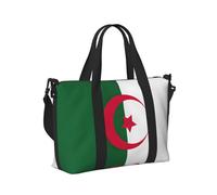 Sac à main de voyage léger et pliable avec imprimé drapeau de l'Algérie pour femmes et hommes pour week-end, gym, vacances