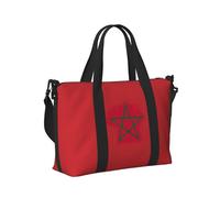 Sac à main de voyage léger et pliable avec imprimé drapeau du Maroc pour femmes hommes vacances aventures en plein air