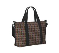 Sac à main de voyage pliable avec imprimé tête de mort rose pour homme et femme