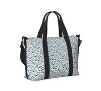 Sac à main de voyage pliable motif requin avec différents gestes imprimés pour femmes et hommes
