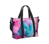 Sac à main de voyage portable pliable en coton rose pour w nd, voyage, gym, vacances