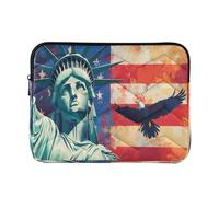 Sac à main de voyage pour ordinateur portable de 33 à 35,6 cm d'épaisseur, drapeau des présidents américains et Lady Liberty, poches pour ordinateur portable pour le travail et les affaires