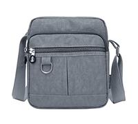 Sac à main décontracté en nylon Sac à main Sac à bandoulière étanche Sac à main pour femme Carnaval Sacs à lancer, gris, Taille unique