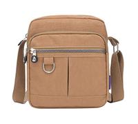 Sac à main décontracté en nylon Sac à main Sac à bandoulière étanche Sac à main pour femme Carnaval Sacs à lancer, beige, Taille unique