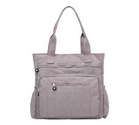 Sac à main décontracté pour femme avec fermeture éclair, sac de rangement à bandoulière en nylon pour hommes militaires, gris, Taille unique pour tous