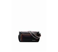 Desigual Bag_Prime Urus Maxi, Sac à Main en polyuréthane Femme, Noir