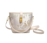 Sac à main d'été en soie jacquard pour femme, nouveau sac à bandoulière polyvalent de style national chinois (Beige)