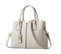 Sac à main élégant pour femme - Sac fourre-tout avec poignée - Sac fourre-tout décontracté pour l'école et le travail en plein air, blanc, One Size