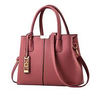 Sac à main élégant pour femme - Sac fourre-tout avec poignée - Sac fourre-tout décontracté pour l'école et le travail en plein air, rose, One Size