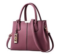 Sac à main élégant pour femme - Sac fourre-tout avec poignée - Sac fourre-tout décontracté pour l'école et le travail en plein air, violet, One Size