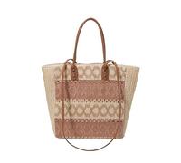 Sac à main en crochet avec poignée sur le dessus pour femme - Grande capacité - Sac à main en tricot doux pour voyage, shopping, travail, usage social quotidien, blanc, Medium