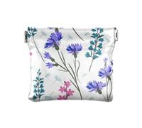 Sac à main en cuir blanc avec motif fleurs des champs, feuilles et herbes, pour femme, Motif feuilles de champs et herbes Blanc, 1 Size, Accessoire de voyage
