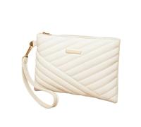 Sac à main en cuir for femme, pochette, portefeuille, petit sac à main, sac à dos de voyage pour les achats liés aux voyages(White)