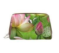 Sac à main en cuir noir et blanc avec tête de vache amusante pour femme - Sac à main mignon - Organiseur de toilette - Trousse de maquillage de voyage, Esprit du lotus, Taille unique
