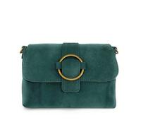 Sac à main en cuir nubuck VERONE SUEDE Bleu canard