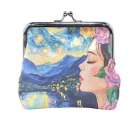 Sac à main en cuir pour femme avec inscription « Sense Starry Night Myth »