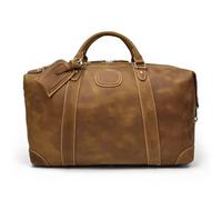 Sac à main en cuir pour homme d'affaires Sac de sport avion, sac de bagage extra large, marron clair, Size